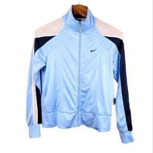 NIKE Women's color block‎ perforated sleeve front zip windbreaker/jacket